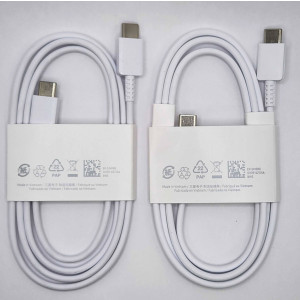 Cable Usb-C To Usb-C Flat W/Cardboard White EP-DN980BWE